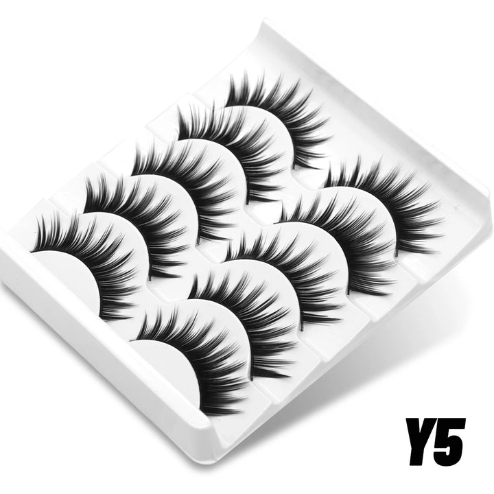 GROINNEYA Half Lashes – Fluffy, Winged & Natural