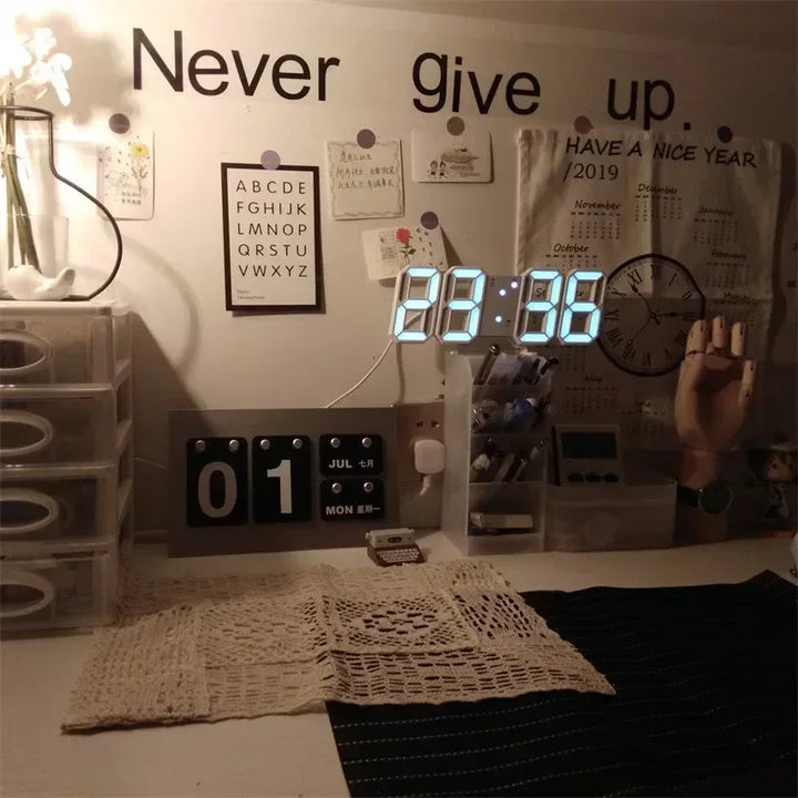 3D LED Wall Decoration Clock