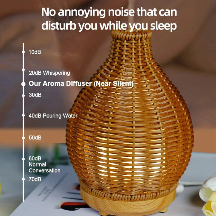 Wood Weave Mini Humidifier – USB Oil Diffuser