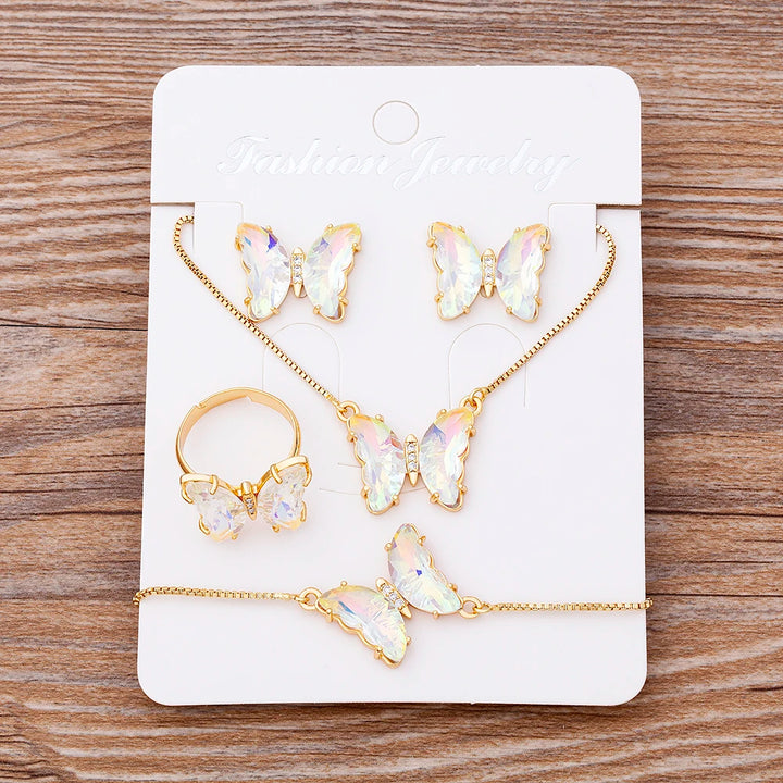 Butterfly Zircon Wedding Jewelry