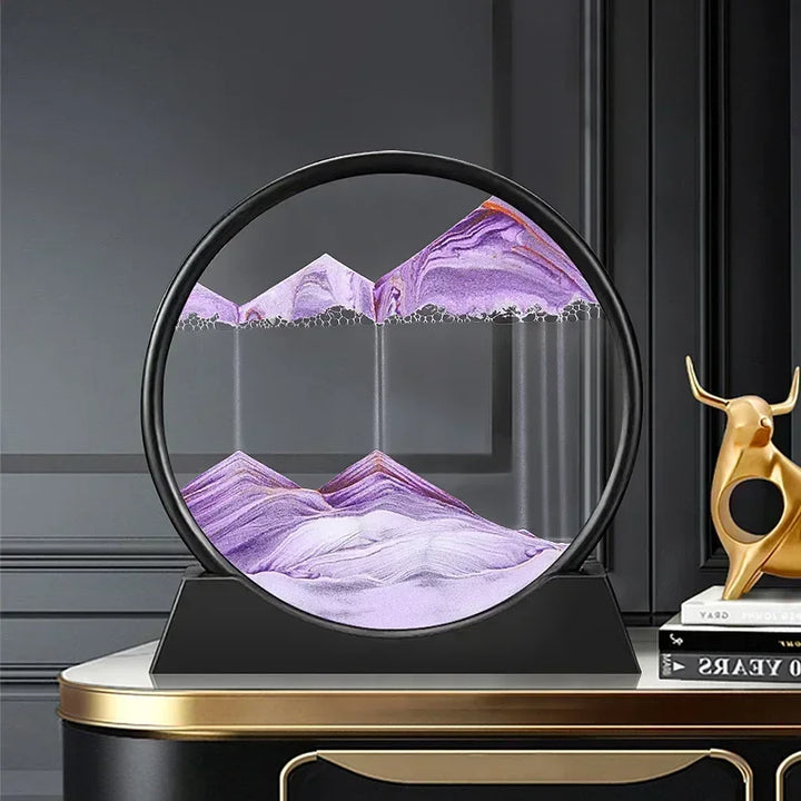 3D Moving Sand Art – Round Glass Sandscape