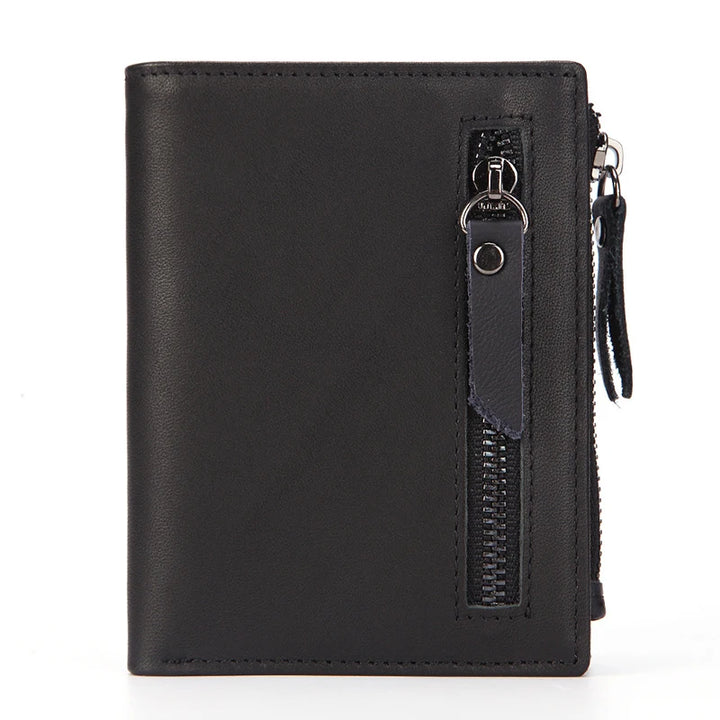 Men's RFID Leather Wallet with Zipper