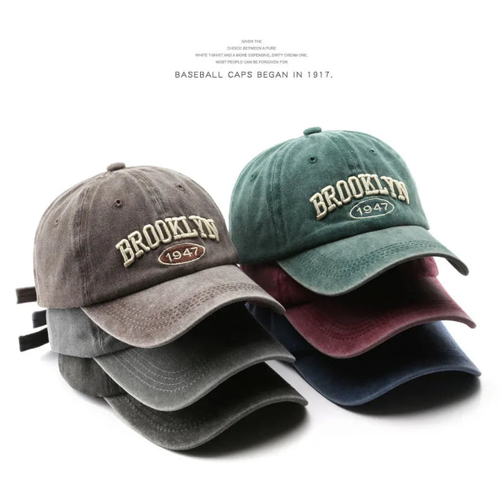 Retro Brooklyn Embroidery Baseball Cap