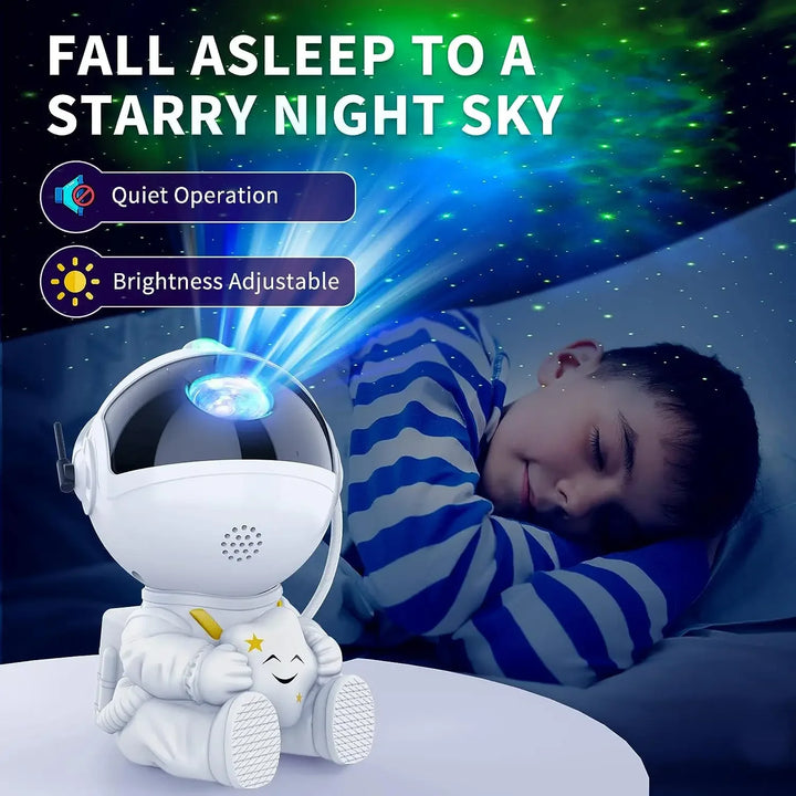 Galaxy Star Projector – Astronaut LED Night Light