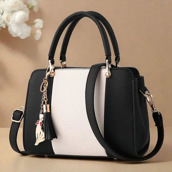 Trendy Luxury Leather Monogram Shoulder Bag