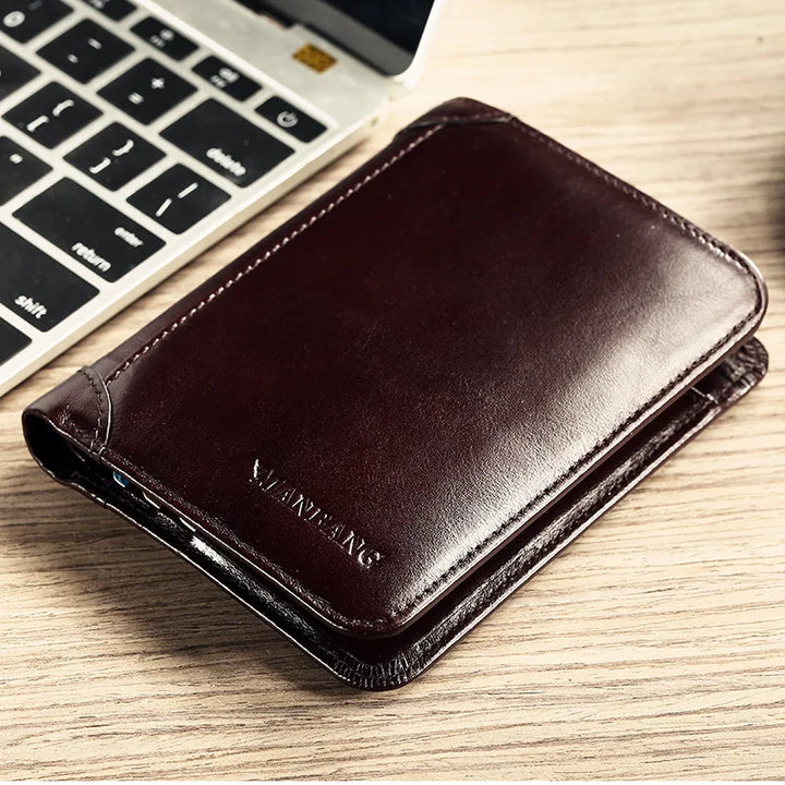 Men's RFID Leather Trifold Wallet