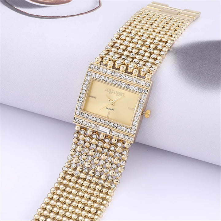 Luxury Gold Diamond Women’s Watch