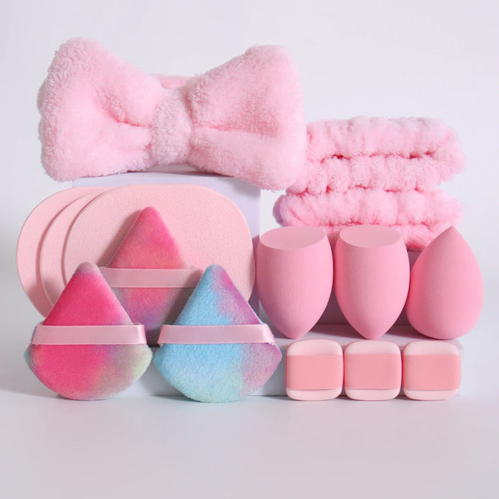 15-Piece Makeup Sponge Set – Blender, Puff & Accessories