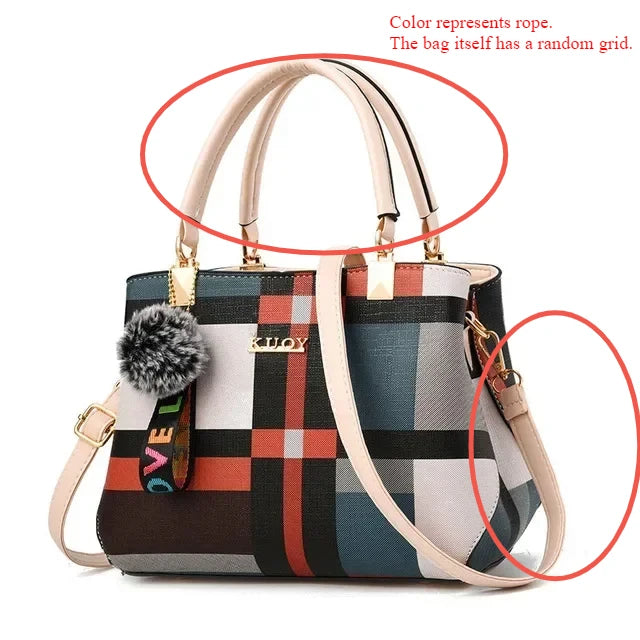 Plaid Messenger Bag – Stylish & Luxury Tote