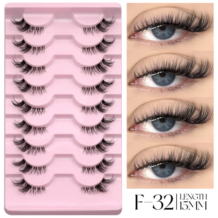 GROINNEYA Half Lashes – Fluffy, Winged & Natural