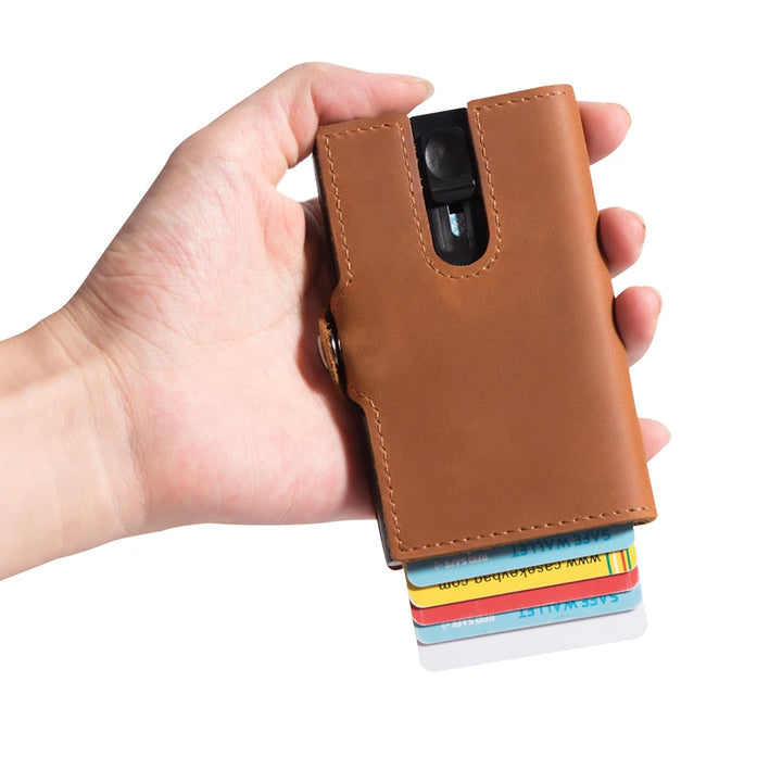 Slim Smart Carbon Fiber Wallet with Pocket