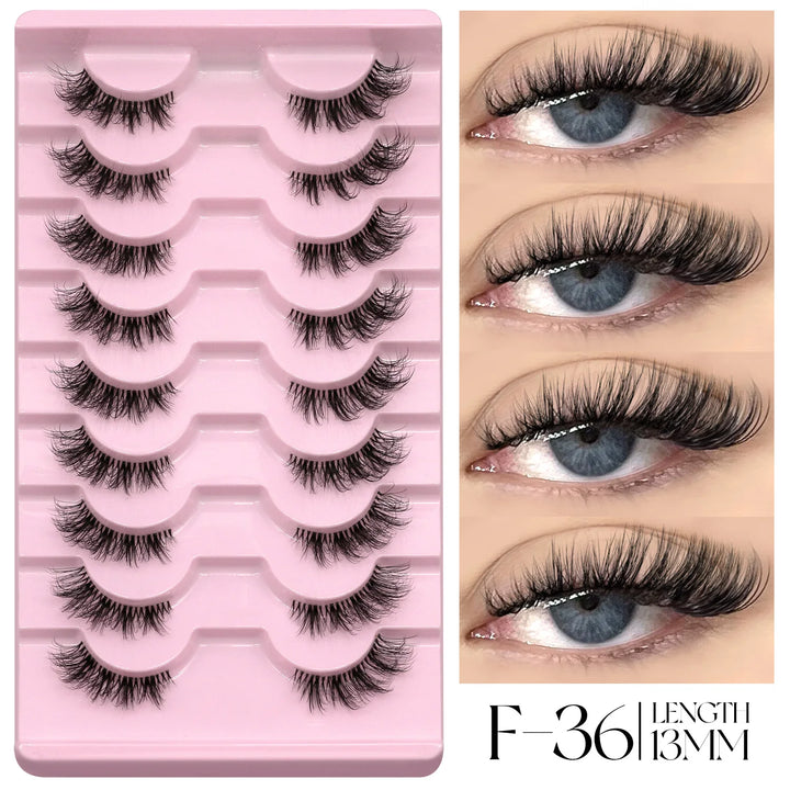 GROINNEYA Half Lashes – Fluffy, Winged & Natural