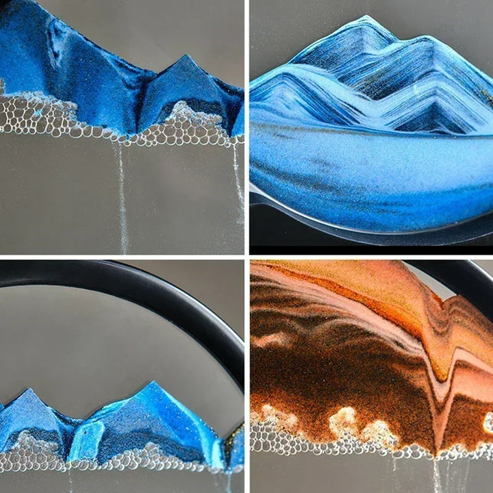 3D Moving Sand Art – Round Glass Sandscape